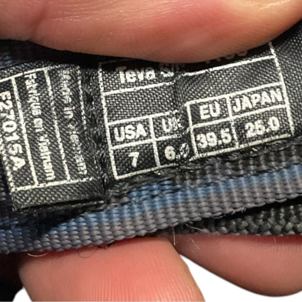 Teva Hurricane XLT 4156 Woman’s Size 7 Hiking Outdoor Water Sandals Blue Black‎ - Picture 7 of 8